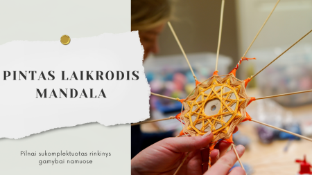 Pintas laikrodis - mandala